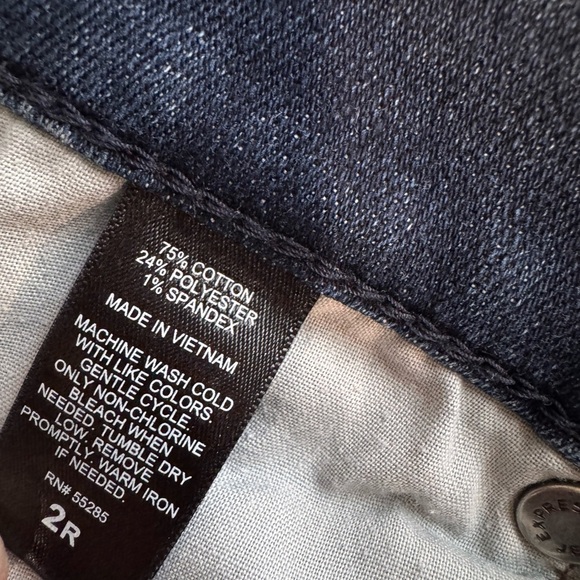 Express Dark Blue Straight Leg Jeans - Picture 7 of 7